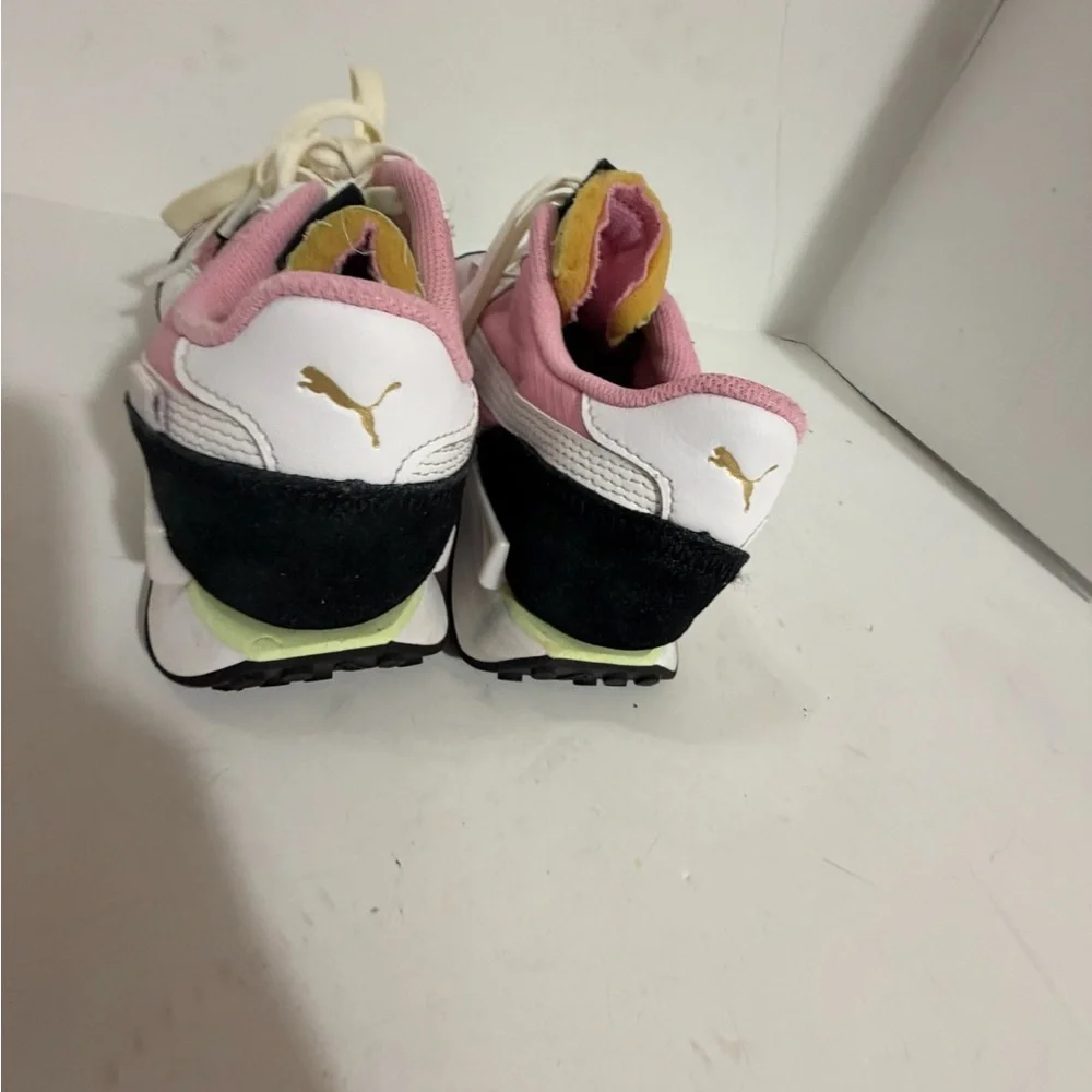 Puma Athletic Sneakers - White, Pink, Black size 5.5